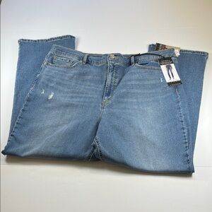 Sofia Womens Eden Super High-Rise Straight Leg Jeans Sz 22S